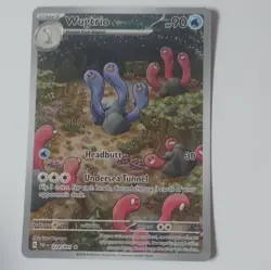 Pokemon Wugtrio Illustration Rare Holo SV: Paldean Fates 224/091 Stage 1 90 HP - Image 1
