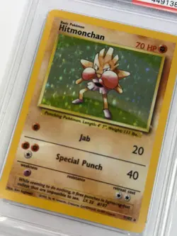 Hitmonchan 7/102 (PSA 7) Holo Rare [Base Set] Unlimited Pokemon TCG - Image 2