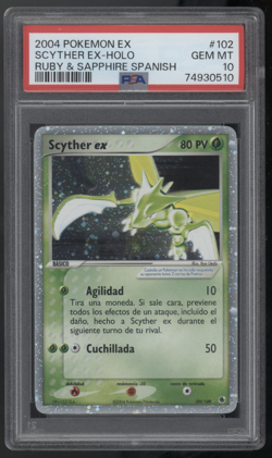 2004 Pokemon Ex Ruby & Sapphire (Spanish) - Scyther Ex - PSA 10 - Image 1