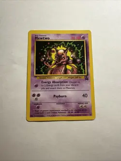 Mewtwo 2000 Pokemon Black Star Movie Promo Stamped #14 - MP - Image 1