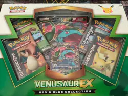 Pokemon Venusaur EX Red & Blue Collection Box FACTORY SEALED - Image 1