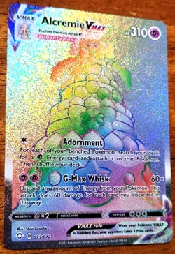 Pokemon TCG Alcremie VMAX Shining Fates 073/072 Holo Secret Rare-NM - Image 2