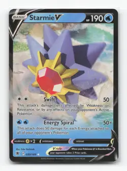 Pokemon TCG - Starmie V 030/189 Near Mint Holo V Rare Astral Radiance - Image 1