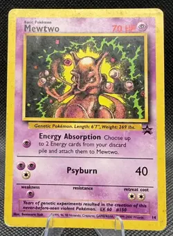 Pokemon Black Star Promo Mewtwo #14 HP - Image 1