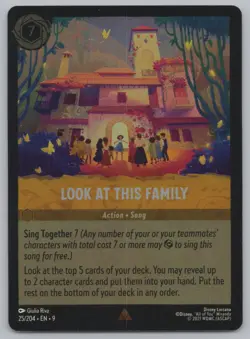 Disney Lorcana Cold Foil - Look at This Family 25/204 - Fabled - Image 1