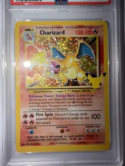 2021 Pokemon Celebrations Charizard-Holo #4 Classic Coll-Base Set PSA 9 MINT - Image 3