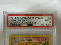 2021 Pokemon Celebrations Charizard-Holo #4 Classic Coll-Base Set PSA 9 MINT - Image 4