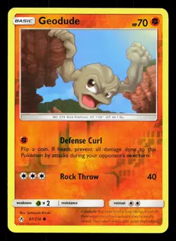 Geodude 87/214 Unbroken Bonds LP Reverse Holo Pokemon Card TCG - Image 1
