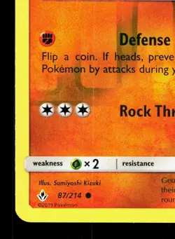 Geodude 87/214 Unbroken Bonds LP Reverse Holo Pokemon Card TCG - Image 4