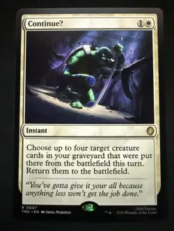 ContinueU #7 MTG TMNT Universes Beyond Magic The Gathering Card NM - Image 1