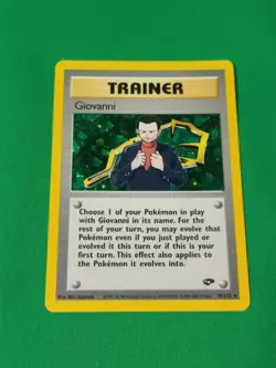 Pokemon Card TCG Giovanni Gym Challenge Leader 18/132 Holo Rare, Perfect Mint - Image 1