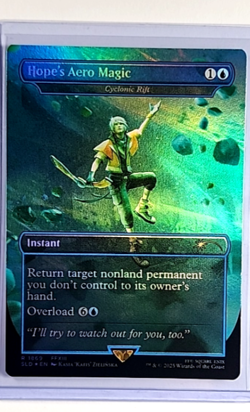 MTG Magic The Gathering FF SLD Secret Lair Final Fantasy Foil Hope's Aero Magic - Image 1