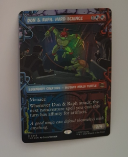 Don & Raph, Hard Science Showcase FOIL NM Teenage Mutant Ninja Turtles TMNT MTG - Image 1