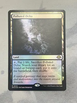 Polluted Delta Modern Horizons 3 Foil Rare Land 224 2024 Ostrowski MTG EN - Image 1
