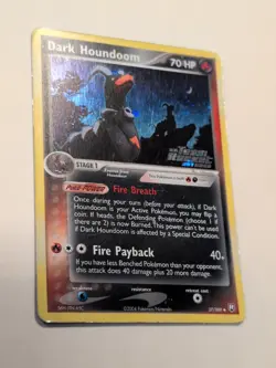 Dark Houndoom - 37/109 - Pokemon Ex Team Rocket Returns Reverse Holo Damaged - Image 1