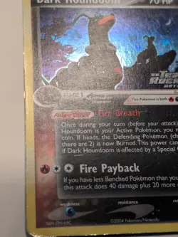 Dark Houndoom - 37/109 - Pokemon Ex Team Rocket Returns Reverse Holo Damaged - Image 3