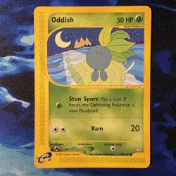 Oddish 97/147 Aquapolis WOTC Vintage Pokemon Card 2002 - Image 1