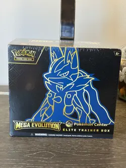 Pokemon TGC Mega Evolution Pokemon Center Elite Trainer Box Lucario - Image 1
