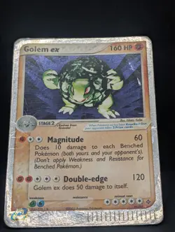 Golem ex 91/97 Dragon Holo Rare Pokemon TCG Nintendo vintage e-reader HP - Image 3