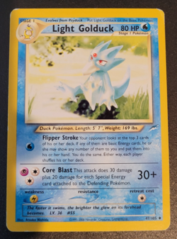 Pokemon Neo Destiny Light Golduck Uncommon Unlimited 47/105 LP Condition - Image 1