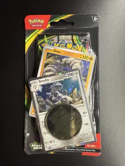 Pokemon TCG Perfect Order Checklane Blister Set Onix + Steelix & Coin - Image 1