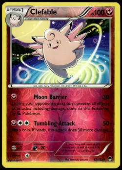 Clefable 82/122 Rare BREAKpoint Pokemon Reverse Holo NM - Image 1