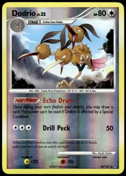 Dodrio 25/147 Rare Supreme Victors Pokemon Reverse Holo LP - Image 1
