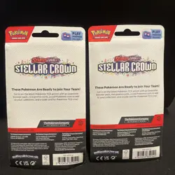 Pokemon Stellar Crown Blister Pack w/ Koraidon & Miraidon Promo (Lot of 2) - Image 2
