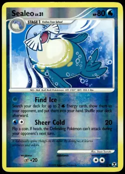 Sealeo 77/111 Common Rising Rivals Pokemon Reverse Holo LP - Image 1