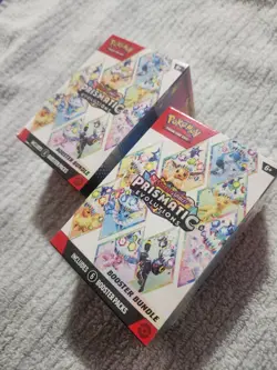 Two 2 Pokemon Scarlet & Violet Prismatic Evolutions Booster Bundle 2 Total - Image 2