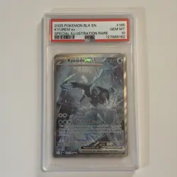 2025 POKEMON BLK EN-BLACK BOLT SPECIAL ILLUSTRATION RARE #165 KYUREM EX PSA 10 - Image 1