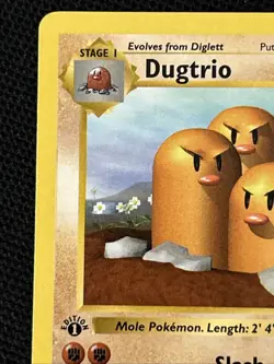 Pokemon Dugtrio 019/102 Base Set (Shadowless) *Near Mint* - Image 3