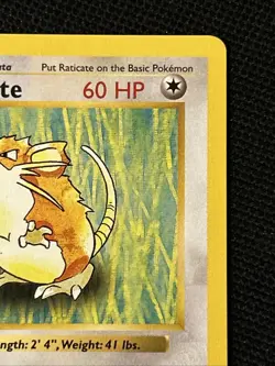 Pokemon Raticate 040/102 (1st Edition) (Shadowless) (NEVER PLAYED) *Near Mint* - Image 4