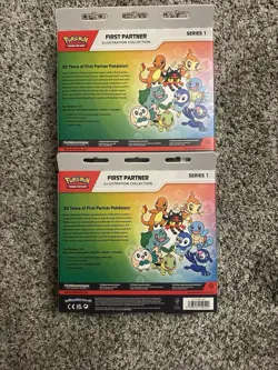 Pokemon TCG First Partner Illustration Collection Box Lot of 2 Sealed! New - Image 2