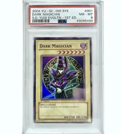 YU-GI-OH! Dark Magician SYE-001 1st Edition Yugi Evolution Deck PSA 8 RARE - Image 1