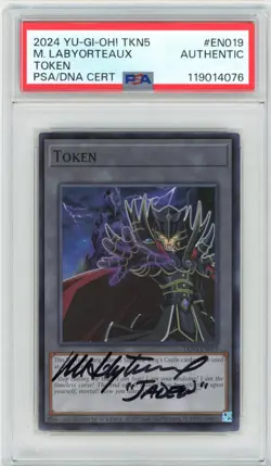 PSA Matthew Labyorteaux Yu-Gi-Oh! SUDA Token - Supreme King Jaden - TKN5-EN019 - Image 1