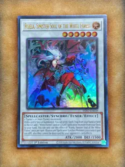 Yugioh Rciela, Sinister Soul of the White Forest INFO-EN039 Ultra Rare 1st Ed NM - Image 1