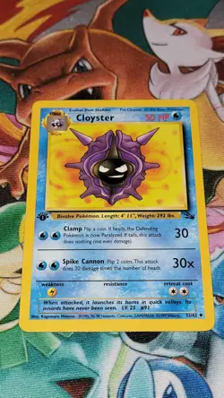 Pokemon TCG Cloyster Fossil 32/62 Regular 1st Edition Uncommon WotC Vintage - Image 1