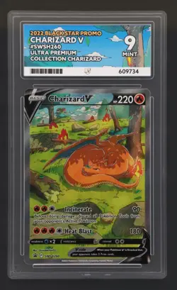 Charizard V SWSH260 ACE 9 Black Star Promo Ultra Premium Collection Pokemon Card - Image 1