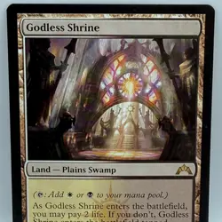 Godless Shrine Gatecrash MTG Magic the Gathering Rare Shock Land 242/249 2013 - Image 1