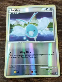 Pokemon Swablu 78/102 HeartGold & Soulsilver HGSS Triumphant Reverse Holo - Image 1