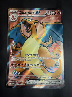 Pokemon Charizard ex 183/165 Full Art Ultra Rare – Scarlet & Violet 151 NM+ - Image 1