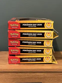 Pokemon Day 2026 Collection Box English Promo Pikachu & Booster Packs *LOT OF 5* - Image 3