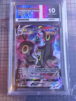Pokemon TCG Umbreon VMAX TG23/TG30 Brilliant Stars Full Art Rare Ace 10 - Image 1