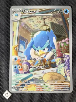Quaxwell 207/193 - Paldea Evolved Illustration Rare Pokemon TCG NM - Image 1