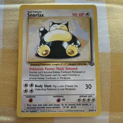 Pokemon TCG Snorlax Jungle 27/64 non holo unlimited rare 1999 WOTC LP - Image 1