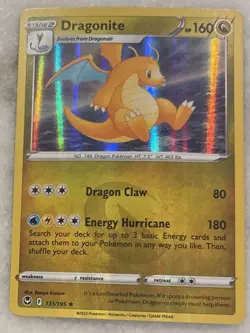 Pokemon TCG - DRAGONITE - #131/195 - Swsh12: - Silver Tempest - Reverse Holo - Image 2