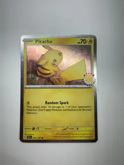 Pokemon Pikachu 051/162 Miscellaneous Promo Holo 70 HP Random Spark - Image 1