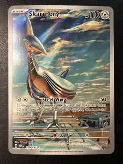 Skarmory [NM] 209/191 Illustration Rare - S&V Surging Sparks Pokemon TCG - Image 1