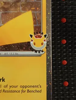 Pikachu Stamped Promo (051/162) [Cosmos Holo] (NM) - Pokemon - Pokemon Day 30th - Image 2